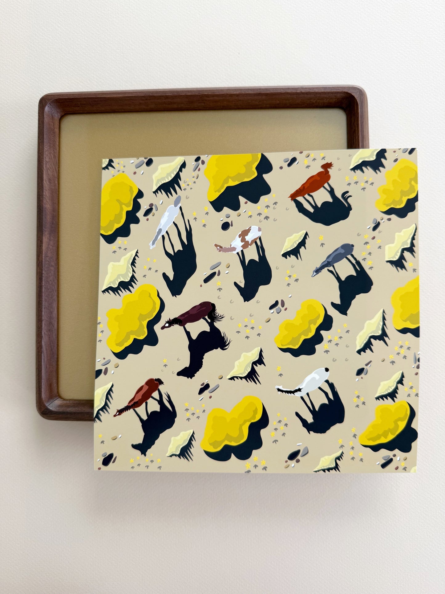 AH. Horses traveling print