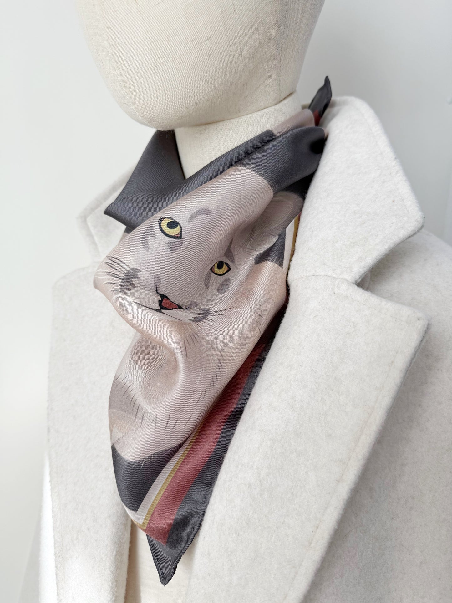 BA. Cougar Silk Twill Scarf