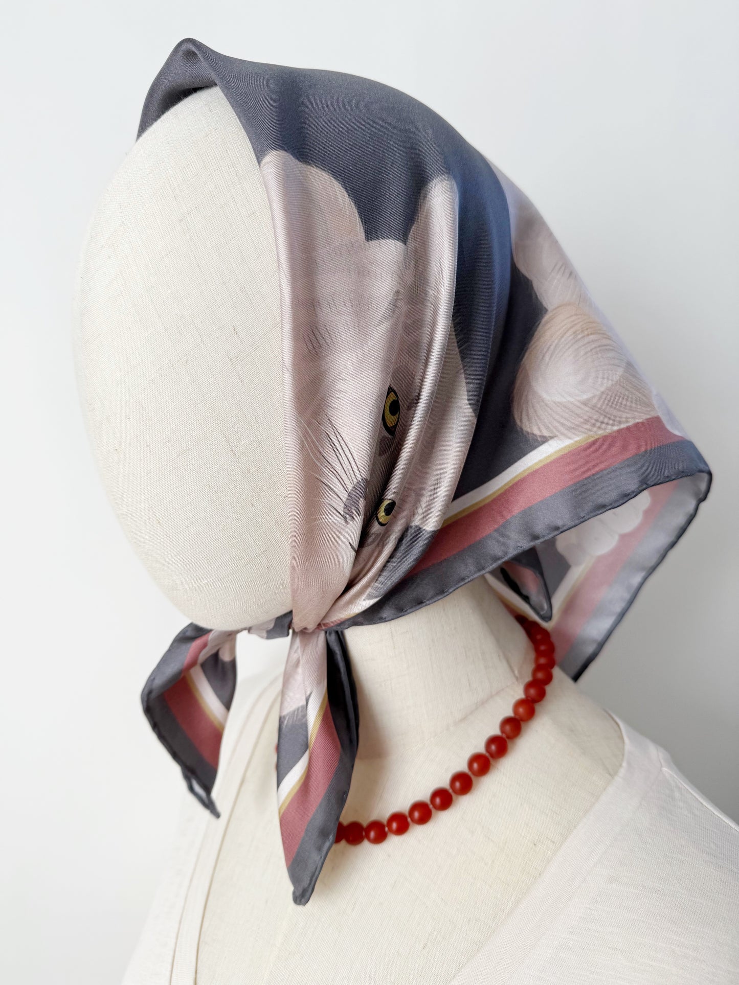 BA. Cougar Silk Twill Scarf