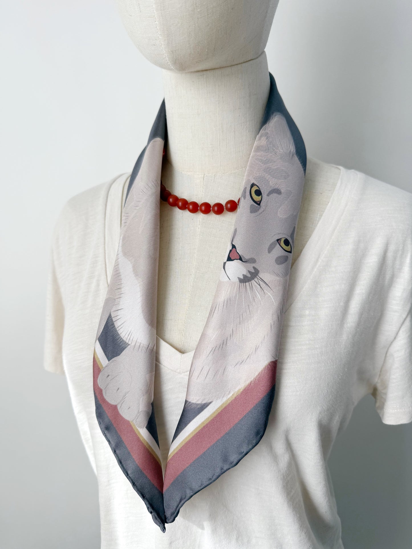 BA. Cougar Silk Twill Scarf