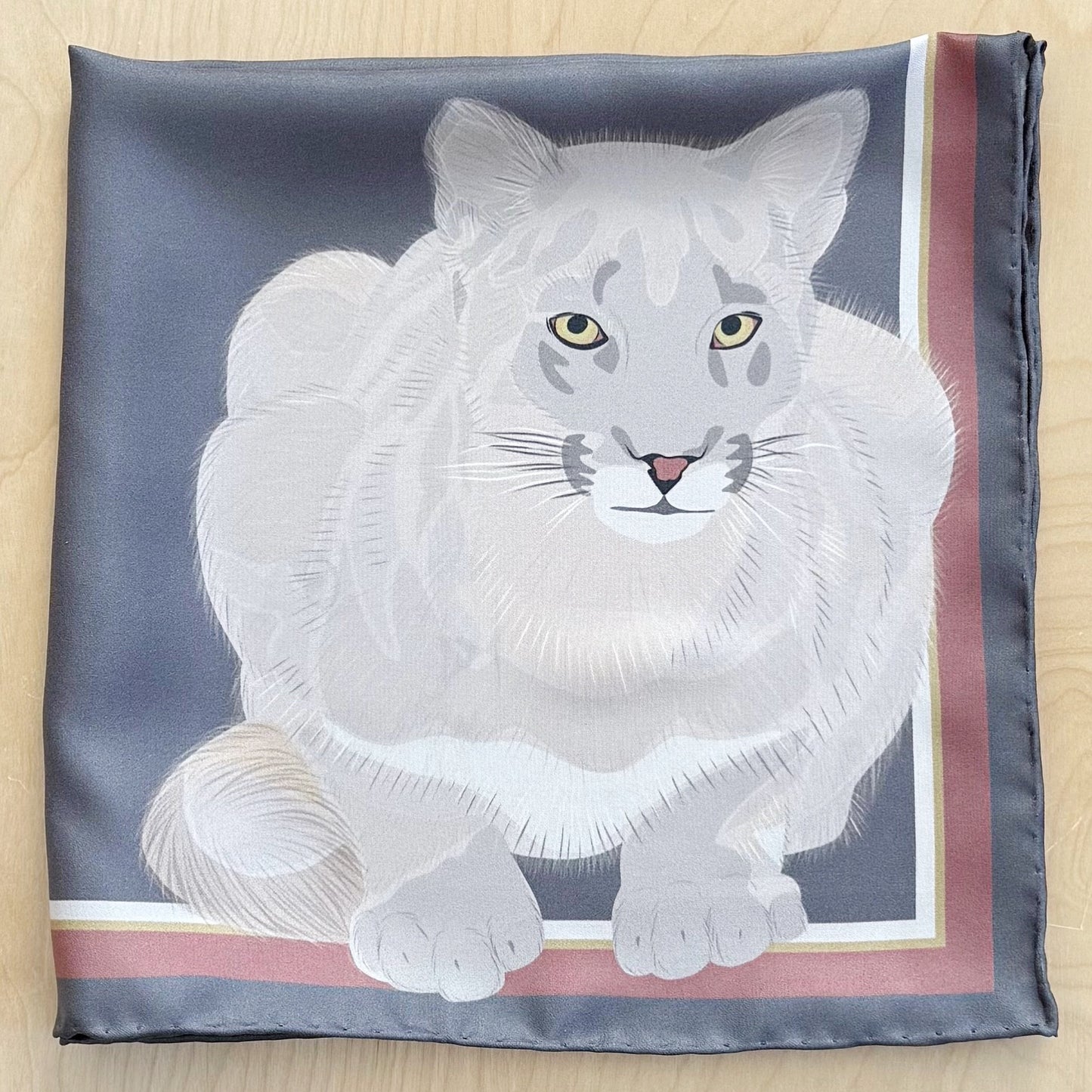 BA. Cougar Silk Twill Scarf