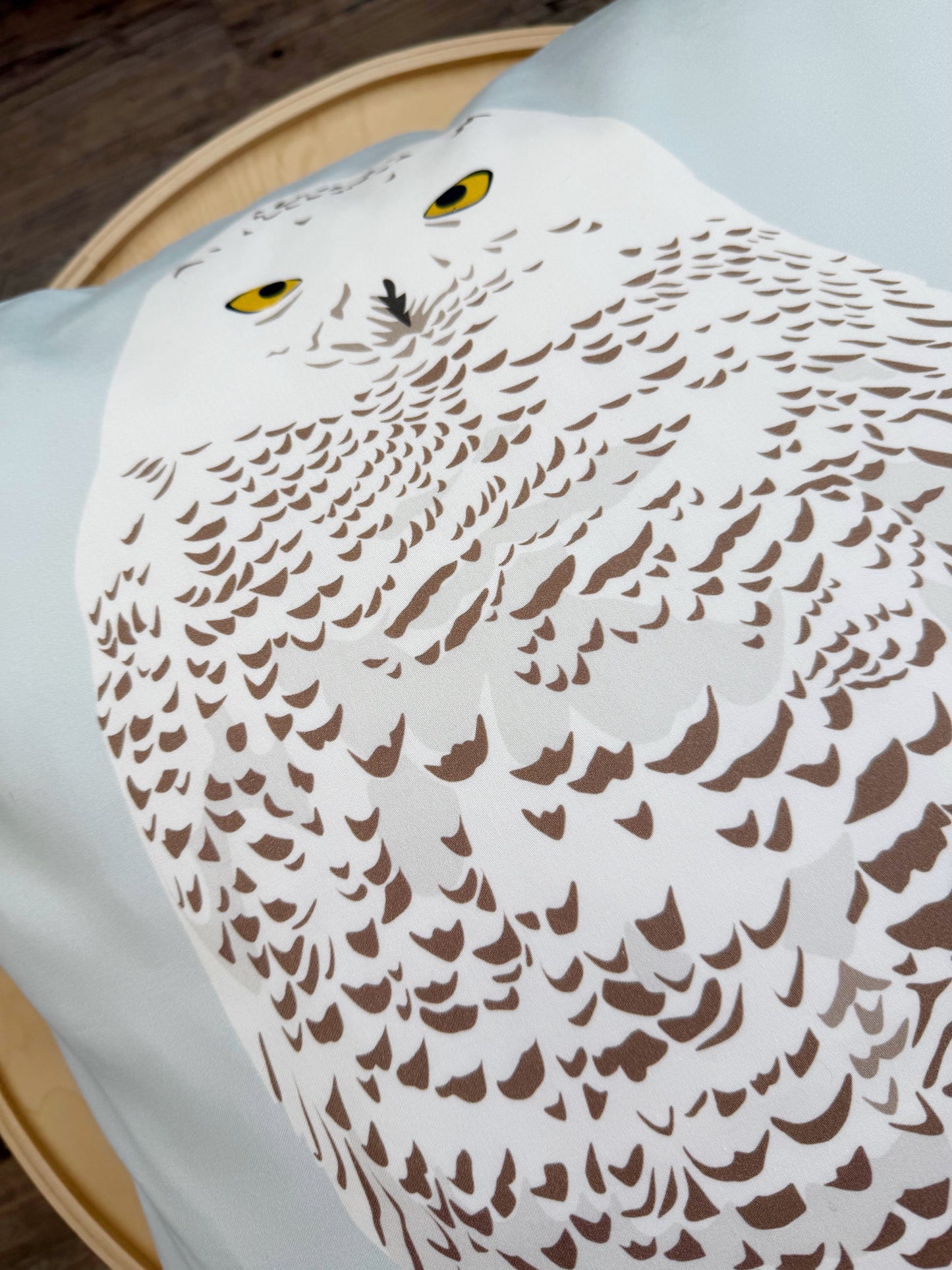 EA. Snowy Owl 26” Throw Pillow