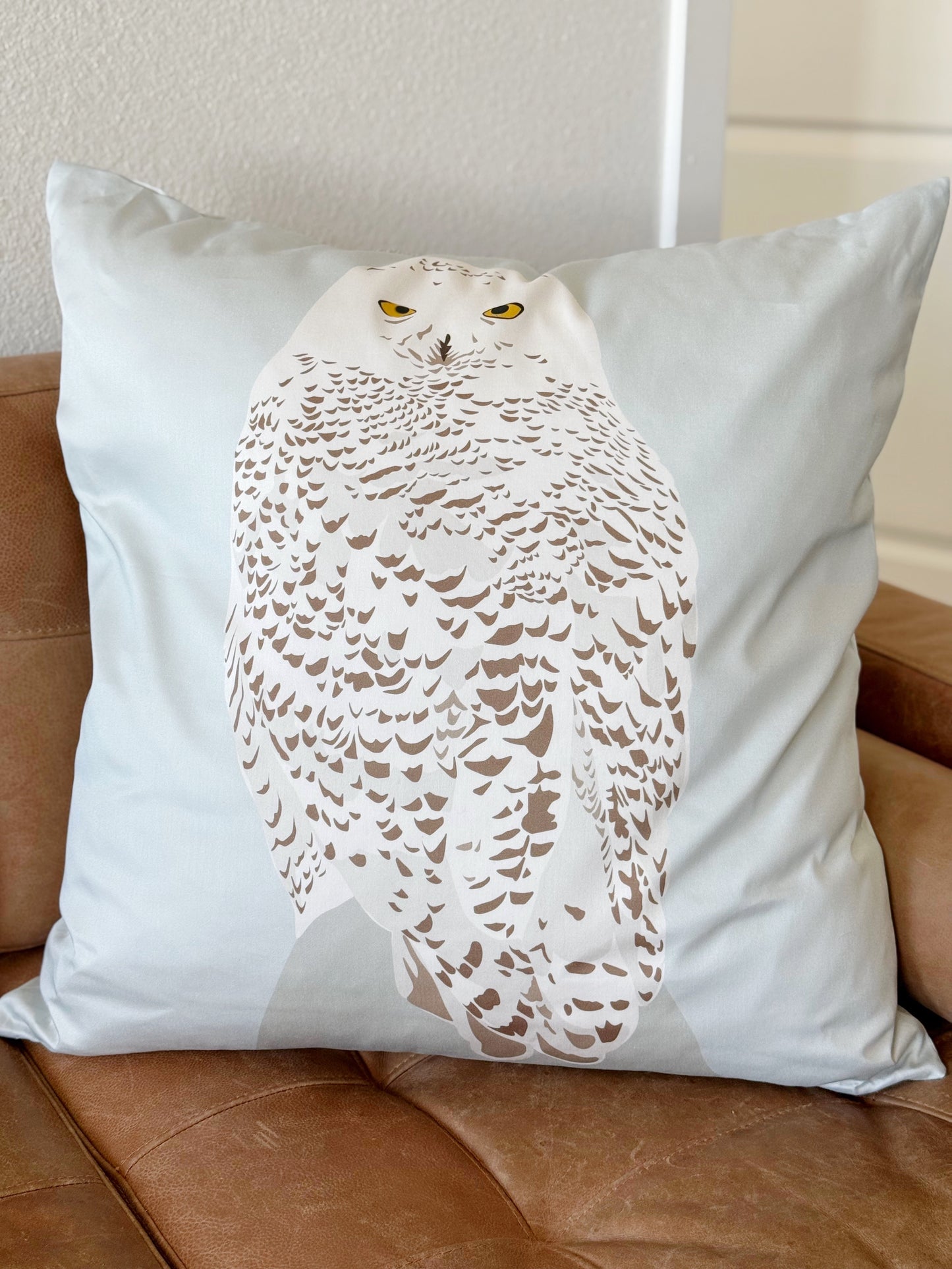 EA. Snowy Owl 26” Throw Pillow