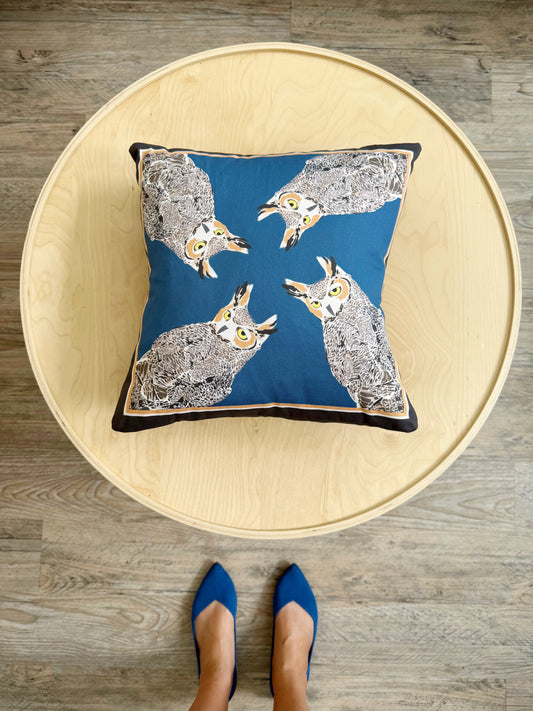 A. Great Horned Owl 15” Throw Pillow
