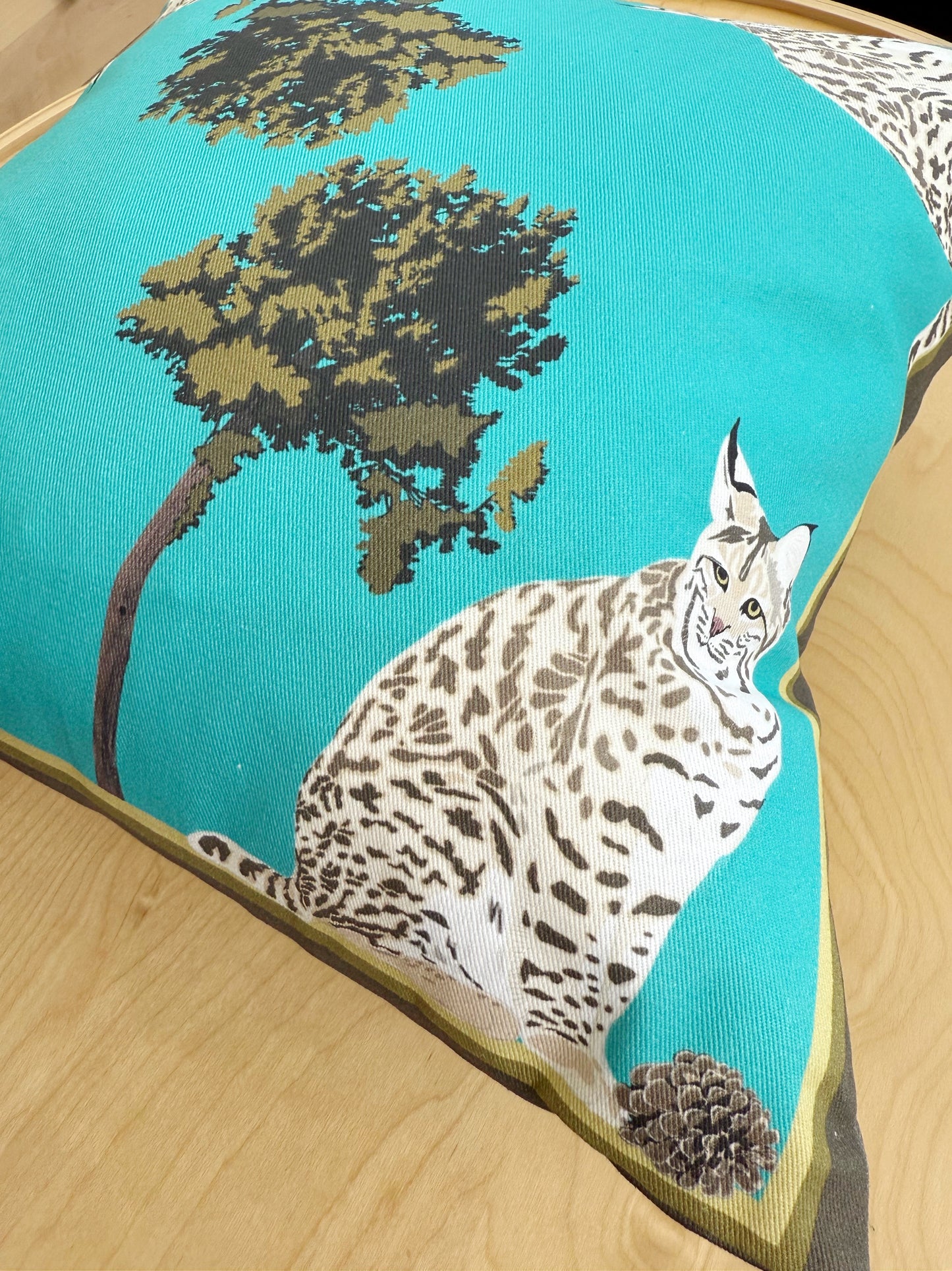 AA. Bobcat 15” Throw Pillow